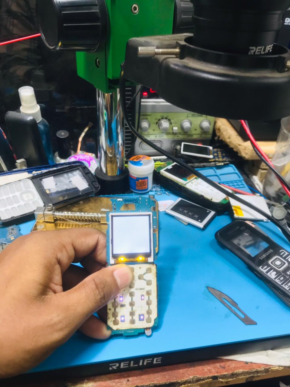 Professional white screen repair and display fix service